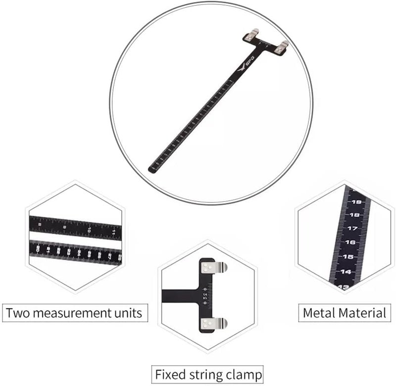 SOPOGER Archery Bow Square T Shape Ruler Measurement Tool Kit for Recurve and Compound Bow Accessories - Image 5
